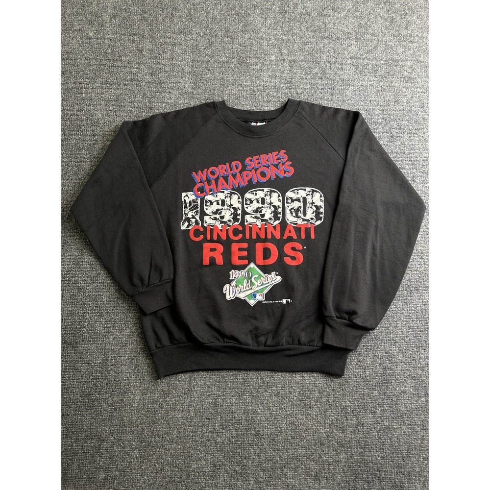 Men's 1990 Cincinnati Reds World Series Champions Garan USA Sweatshirt, Size L